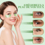 Lot de 60 coussinets contour des yeux à l'aloe vera - Masque hydrogel hydratant contre les cernes, les rides et les gonflements 