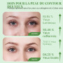 Lot de 60 coussinets contour des yeux à l'aloe vera - Masque hydrogel hydratant contre les cernes, les rides et les gonflements 
