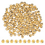 UNICRAFTALE 150 pièce Perles Rondes Plaquées Or 18 carats 5mm Perles D'Espacement Acier Inoxydable Perle en Vrac Doré Perle à Se