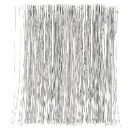 ARWIG 100 Fils de Fer pour Fleuriste | Tiges de Fil Floral Blanc de 40 cm | Fournitures de Fleuriste | Accessoires de Compositio