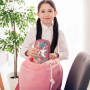 Lvjkes Trousse Licornes, Trousse à Crayons avec 3 Couches Grande capacité, Plumier à Rabat avec Fermeture éclair pour Enfants, G
