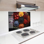 ARTHUB® Crédence de Cuisine en Verre 50x70 cm, Autumn Color Spices | Protection Contre Les éclaboussures, Revêtement Mural en Ca