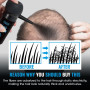 PoudreDensifianteCheveux, Poudre de Cheveux, Fibre Capillaire Avec Applicateur en Spray, Poudre de Spray épaississant, Naturelle
