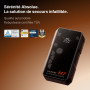 LUCKFIRE M7 Certifié TÜV Booster Batterie Voiture, SmartIgnition 12V Compresseur à Air Portatif, Gonfleur Pneus Voiture avec Bat