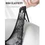 ohmydear String Sexy Ouverte Tanga Femme Sexy Chic Dentelle Slip Grandes Tailles Transparent Panties Lingerie Tenue Hot sous-Vêt