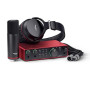 Focusrite Scarlett 2i2 Studio 4th Gen, bundle d'interface audio USB pour les auteurs-compositeurs, avec microphone à condensateu