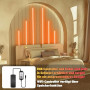 Lichaser Bandes LED RVB pour Panneaux Acoustiques, 6 Ruban Led Cuisine | WiFi LED Noires Compatibles Alexa, Encastré Bande LED A