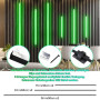 Lichaser Bandes LED RVB pour Panneaux Acoustiques, 6 Ruban Led Cuisine | WiFi LED Noires Compatibles Alexa, Encastré Bande LED A