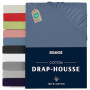 Dreamzie - Drap Housse 120x200 - Bleu - 100% Jersey Coton Certifié Oeko Tex -Drap Housse 120x200 Coton