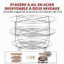 Machine de fermentation à l'ail noir, boîte de fermentation d'ail de 5 l, fermenteur d'ail noir avec support à ail en acier inox