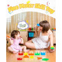 Uping Jouet Bebe 1 2 3 Ans Jeux Montessori Enfant 1 2 3 Ans Jeu Educatif en Bois Puzzle à Empiler et de Tri Cadeau Garçon Fille