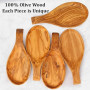 Repose-cuillère en Bois d'olivier, Repose Cuillère Cuisine, Pour Louches, Pinces, Spatule, Porte-cuillère Pour Cuisinière, pour