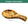 Repose-cuillère en Bois d'olivier, Repose Cuillère Cuisine, Pour Louches, Pinces, Spatule, Porte-cuillère Pour Cuisinière, pour