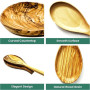 Repose-cuillère en Bois d'olivier, Repose Cuillère Cuisine, Pour Louches, Pinces, Spatule, Porte-cuillère Pour Cuisinière, pour
