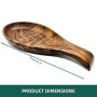Repose-cuillère en Bois Noyer, Repose Cuillère Cuisine, Pour Louches, Pinces, Spatule, Porte-cuillère Pour Cuisinière, pour Rang