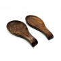 Repose-cuillère en Bois Noyer, Repose Cuillère Cuisine, Pour Louches, Pinces, Spatule, Porte-cuillère Pour Cuisinière, pour Rang