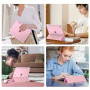 MoKo Coque pour iPad Air 13 Pouces (M4/M3/M2) 2026/2025/2024 avec Porte-Stylet, Mince Légère à Trois Volets avec PC Arrière Tran