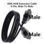 Câble d'extension AMS HUB, 78,74", 6 broches, pour imprimante 3D Bambu Lab X1/P1, 22 AWG, fil de cuivre haute pureté avec câble