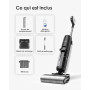 Tineco Floor One S7 Pro/S7 Series Aspirateur Laveur Sec Et Humide Intelligent sans Fil pour Sols Durs, Écran Digital LED, Grande