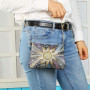 VETPW 5D DIY Tournesol Diamant Peinture Sac à Bandoulière Lady avec Chaîne, Diamond Pasted Painting Bricolage Cuir Trousse de Ma