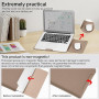 YealRed 13-14 Pouces Housse pour Laptop Pochette Support Fonction avec Macbook Neo 13 2026, MacBook Air 13 M5-M1 (2026-2018),Mac