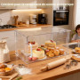 Acryvic Vitrine de boulangerie boîte à pain, acrylique vitrine de pâtisserie transparente comptoir de cuisine vitrine de nourrit