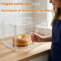 Acryvic Vitrine de boulangerie boîte à pain, acrylique vitrine de pâtisserie transparente comptoir de cuisine vitrine de nourrit