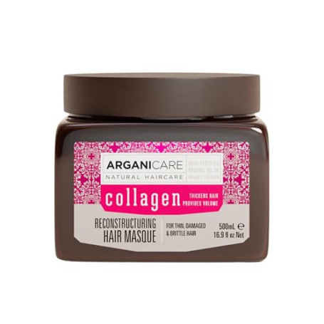 Arganicare | Gamme Collagen | MASQUE RÉPARATEUR | Collagène | Protège les cheveux contre les rigueurs de la vie quotidienne | Ef