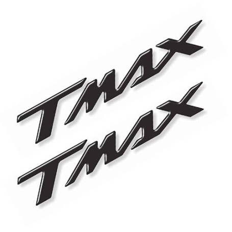 Resin Bike Lot de 2 Autocollants Lettres 3D Gel pour Moto/Scooter Compatible avec Yamaha TMAX 500 TMAX 530 TMAX 560 2001-2026, 1