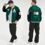 Covisoty Veste Baseball Homme Bomber Universite Americaine Blouson Lettre Broderie Unisexe Varsity Jacket Techwear Vintage Mode