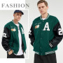 Covisoty Veste Baseball Homme Bomber Universite Americaine Blouson Lettre Broderie Unisexe Varsity Jacket Techwear Vintage Mode