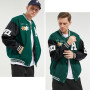 Covisoty Veste Baseball Homme Bomber Universite Americaine Blouson Lettre Broderie Unisexe Varsity Jacket Techwear Vintage Mode