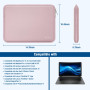 MOSISO Housse Ordinateur Portable 15 Pouces,Compatible avec MacBook Air M5 A3448 M4 A3241 M3 A3114 M2 A2941 2026-2023,Dell XPS,L