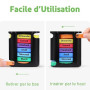 Opret Pilulier Semainier Français (Matin, Midi, Soir et Nuit) - Empilables Tour à Médicaments 7 Jours 28 Compartiments 4 Fois, p