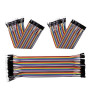 ELEGOO Lot de 120pcs Câbles Dupont Breadboard 28AWG 3 en 1 [40Pin Mâle vers Femelle, 40Pin Mâle vers Mâle, 40Pin Femelle vers Fe