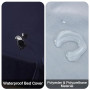 DUJUIKE Couvre-lit imperméable, Drap de lit imperméable, protège-Matelas, Housse de canapé pour Chien, Chat, Enfants, pour lit Q
