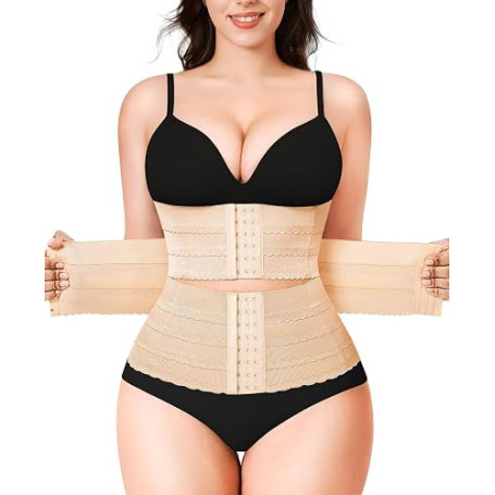 KUMAYES Gaine Amincissante Ventre Plat Femme Corset Minceur Waist Trainer Serre Taille Body Gainant Femme Ventre Plat Ceinture P