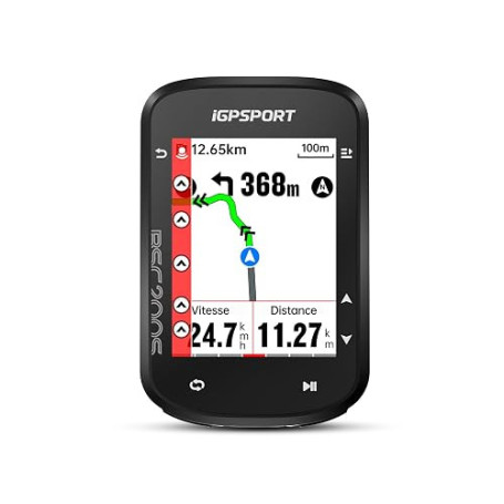 iGPSPORT BSC200S Compteur Velo sans Fil, Écran Couleur 2.4" Navigation Routière, Enregistrement Continu Détection de Mouvement N