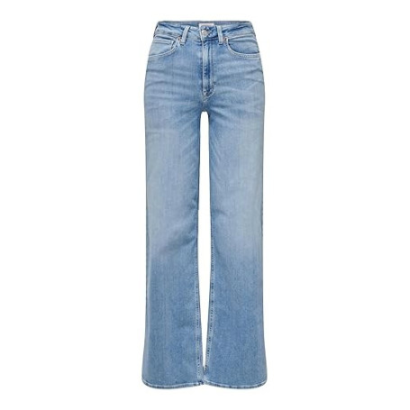 ONLY Jean à Jambe Large ONLMADISON Taille Haute Wide Leg Fit Jeans