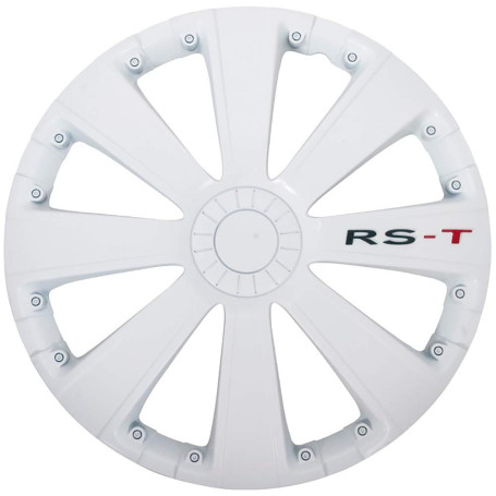 AUTO-STYLE Jeu d'enjoliveurs RS-T 16-inch blanc