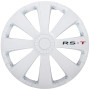AUTO-STYLE Jeu d'enjoliveurs RS-T 16-inch blanc