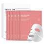 Masque Collagene Visage, 5 Pièces Bio Collagen Face Mask | Hydratant Anti-âge, Resserre les Pores, Améliore L'élasticité de la P