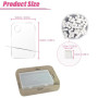 MSLSOZ Lot de 100 éponges à ongles pour ombre, outils de nail art, éponges à ongles avec pince en métal rose et palette, accesso