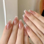 MSLSOZ Lot de 100 éponges à ongles pour ombre, outils de nail art, éponges à ongles avec pince en métal rose et palette, accesso