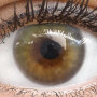 Glamlens lentilles de couleur vert naturelles colorées très haute opacité Bardolino Green + étuis à lentilles de contact I 1 pai