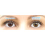 Glamlens lentilles de couleur vert naturelles colorées très haute opacité Bardolino Green + étuis à lentilles de contact I 1 pai