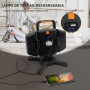 SYLSTAR Projecteur LED Rechargeable 30W, 3000LM Projecteur de Chantier avec Batterie, 5 Modes Lampe Chantier Sans Fil et Powerba