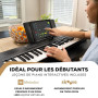 Alesis Melody 61 Piano Numérique 61 Touches pour Débutants avec Haut-Parleurs, Pupitre pour Partition ou Tablette, 300 Sons et d