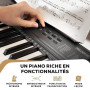 Alesis Melody 61 Piano Numérique 61 Touches pour Débutants avec Haut-Parleurs, Pupitre pour Partition ou Tablette, 300 Sons et d