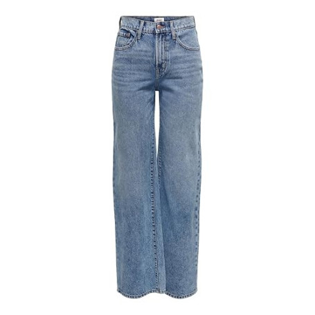 ONLY Jean à Coupe Large ONLHOPE Taille Haute Wide Leg Fit Jeans